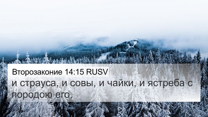 Второзаконие 14:15 RUSV Bible Verse Image