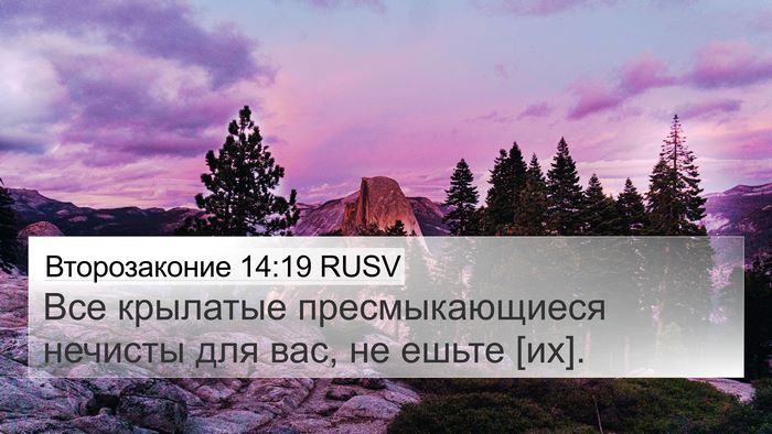 Второзаконие 14:19 RUSV Bible Verse Image