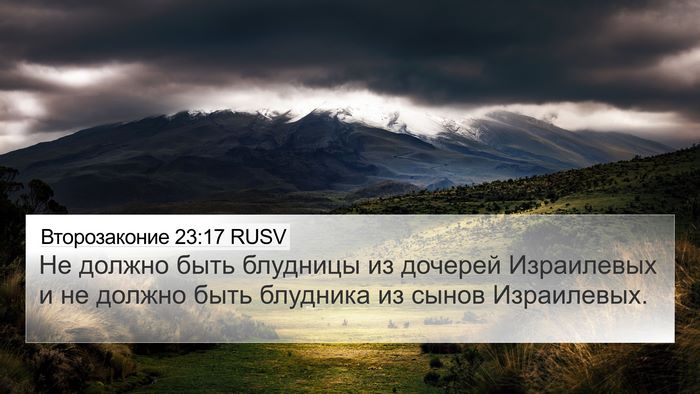 Второзаконие 23:17 RUSV Bible Verse Image