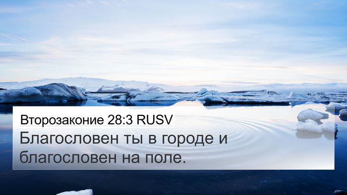 Второзаконие 28:3 RUSV Bible Verse Image