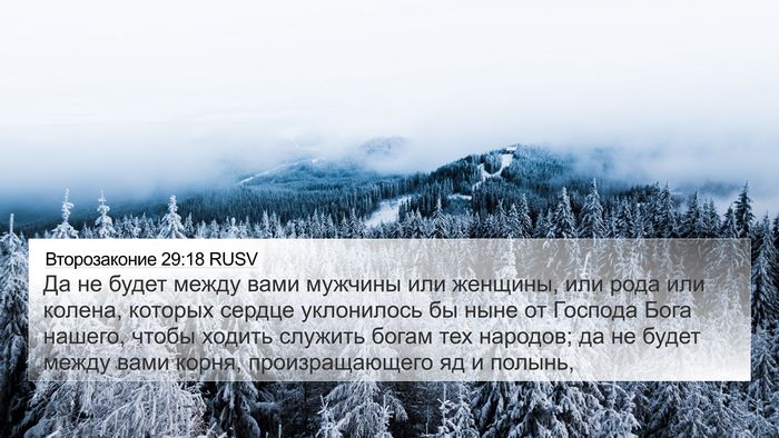 Второзаконие 29:18 RUSV Bible Verse Image