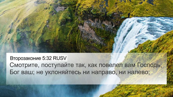 Второзаконие 5:32 RUSV Bible Verse Image