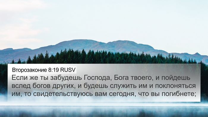 Второзаконие 8:19 RUSV Bible Verse Image