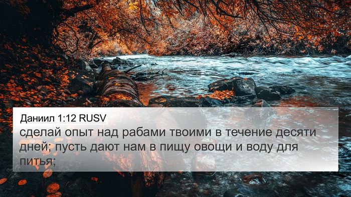 Даниил 1:12 RUSV Bible Verse Image