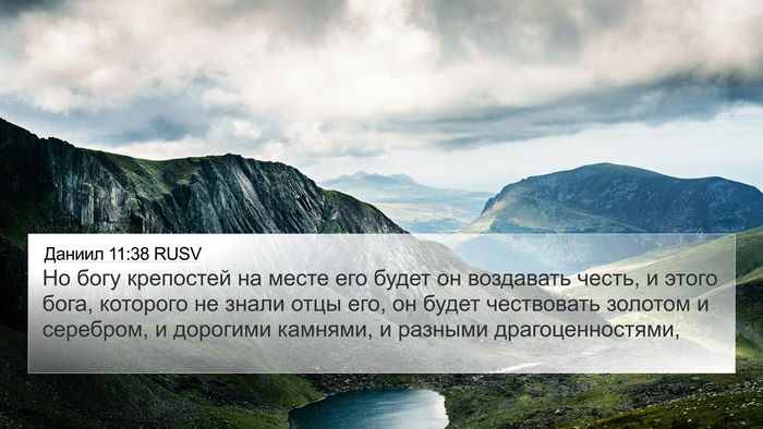 Даниил 11:38 RUSV Bible Verse Image