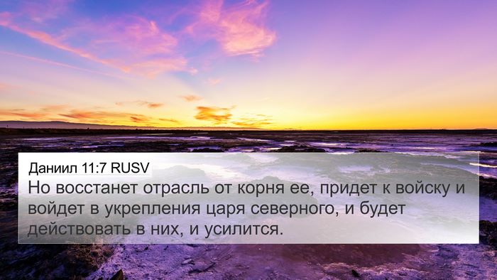 Даниил 11:7 RUSV Bible Verse Image