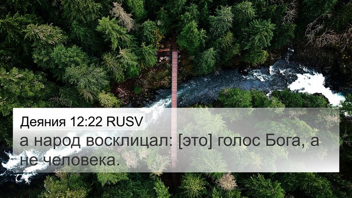 Деяния 12:22 RUSV Bible Verse Image