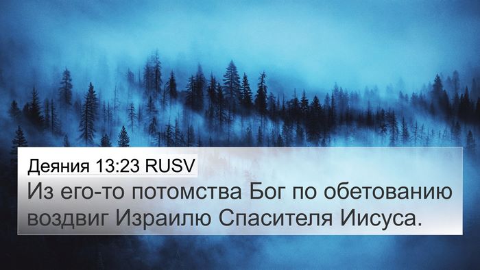Деяния 13:23 RUSV Bible Verse Image