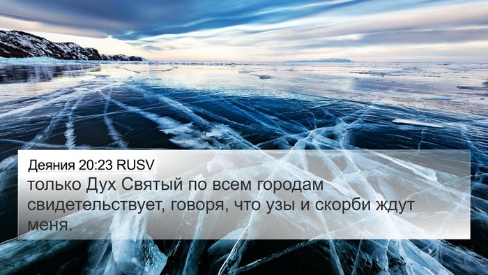 Деяния 20:23 RUSV Bible Verse Image