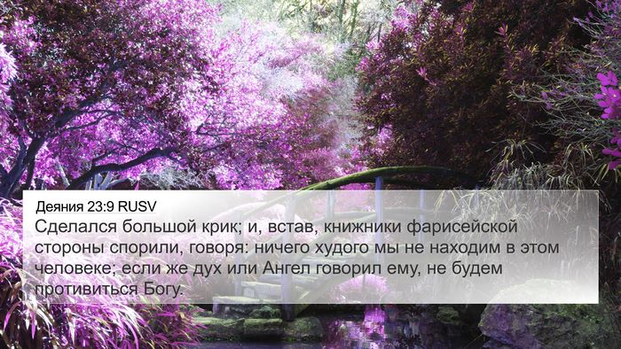 Деяния 23:9 RUSV Bible Verse Image