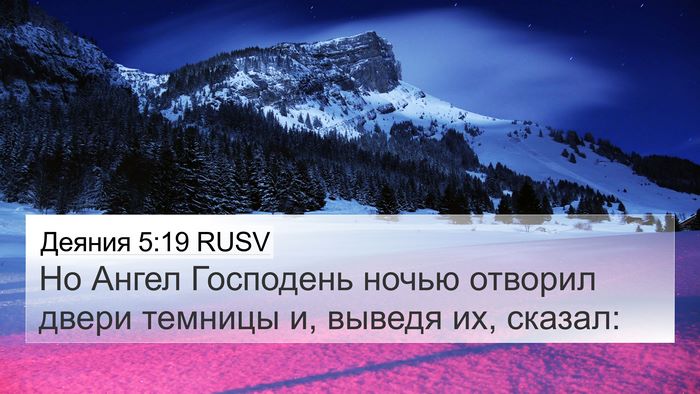 Деяния 5:19 RUSV Bible Verse Image