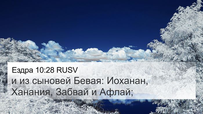 Ездра 10:28 RUSV Bible Verse Image