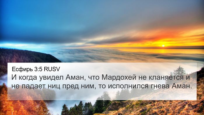 Есфирь 3:5 RUSV Bible Verse Image