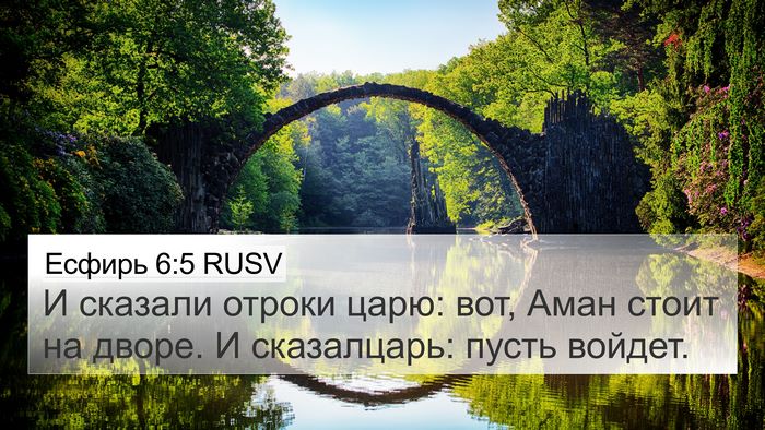 Есфирь 6:5 RUSV 4K Wallpaper - И сказали отроки царю: вот, - 4K Wallpaper Bible Verse