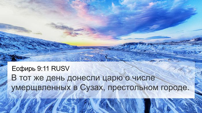 Есфирь 9:11 RUSV Bible Verse Image