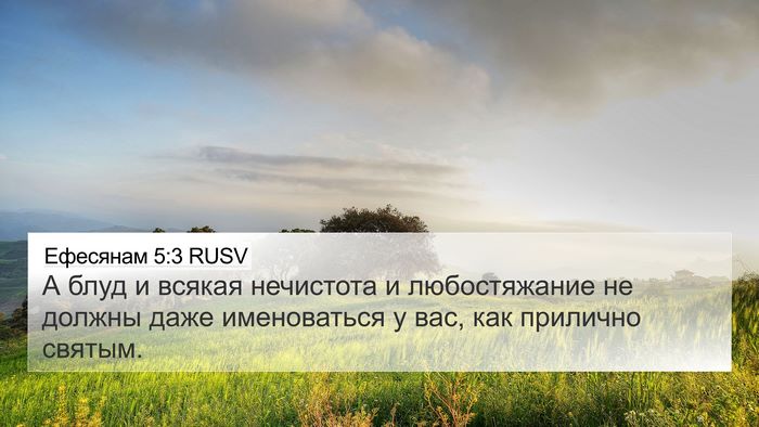 Ефесянам 5:3 RUSV Bible Verse Image