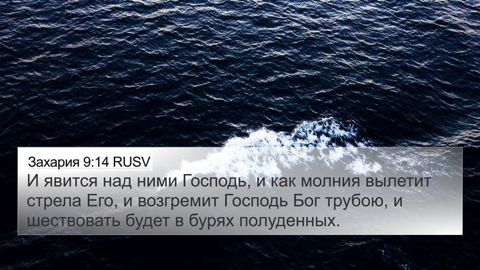 Захария 9:14 RUSV Bible Verse Image