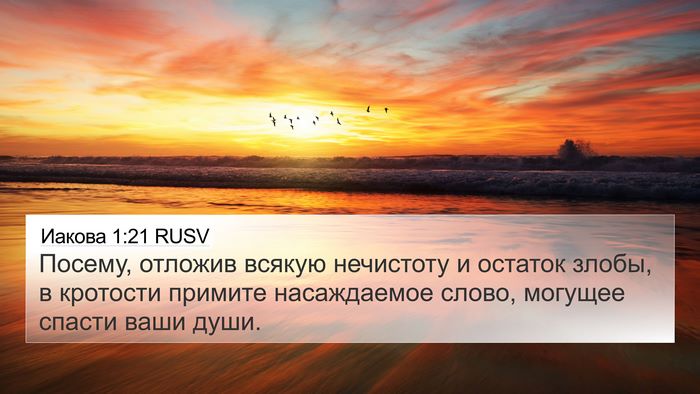 Иакова 1:21 RUSV Bible Verse Image