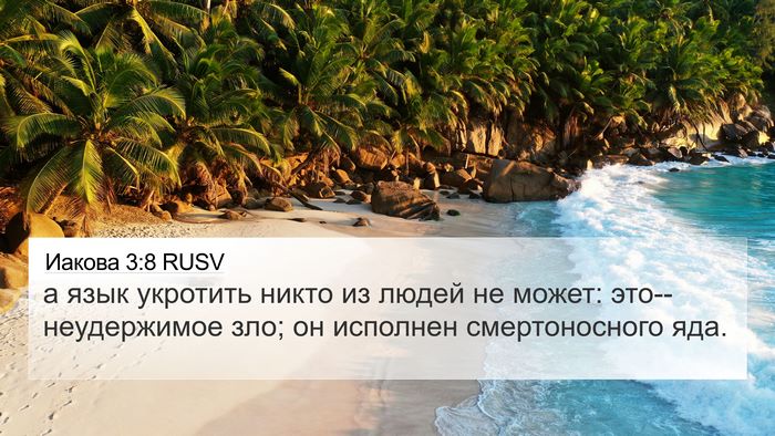 Иакова 3:8 RUSV 4K Wallpaper - а язык укротить никто из - 4K Wallpaper Bible Verse