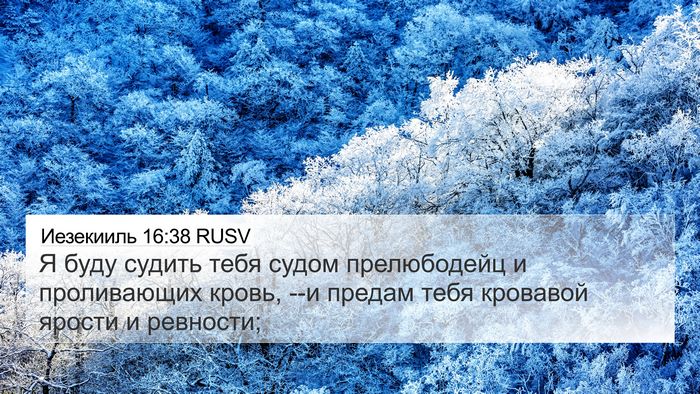 Иезекииль 16:38 RUSV Bible Verse Image