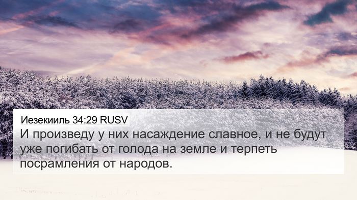 Иезекииль 34:29 RUSV Bible Verse Image