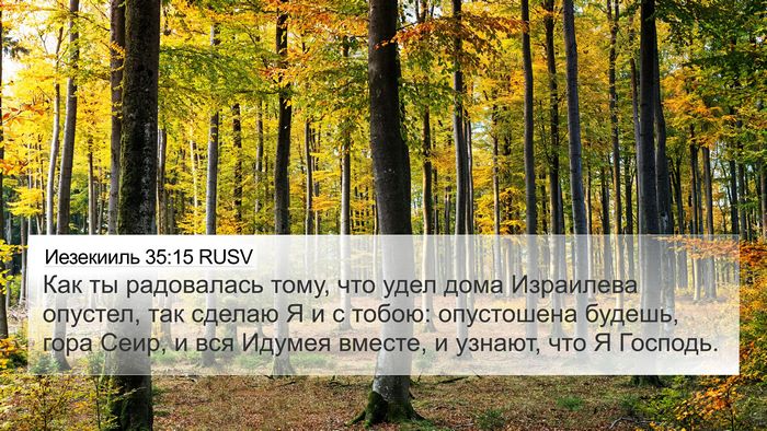 Иезекииль 35:15 RUSV Bible Verse Image
