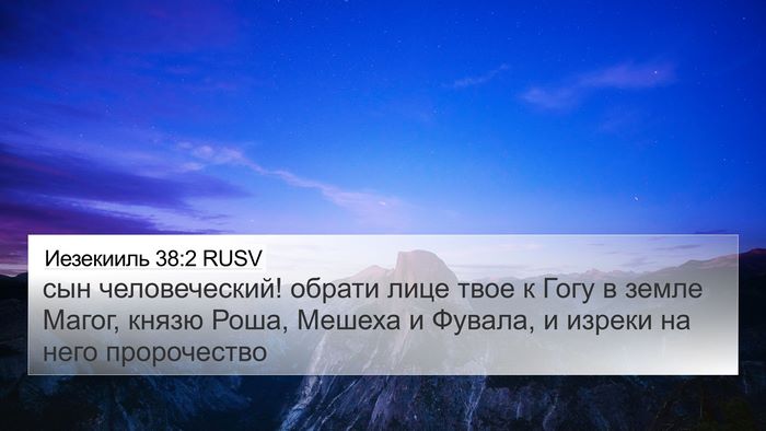Иезекииль 38:2 RUSV Bible Verse Image