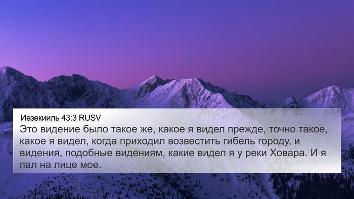 Иезекииль 43:3 RUSV Bible Verse Image