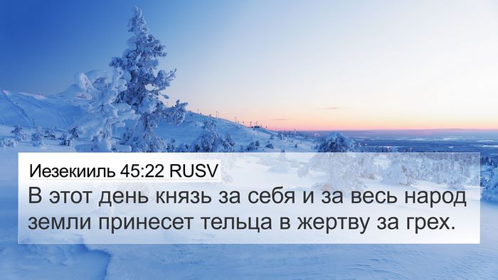 Иезекииль 45:22 RUSV Bible Verse Image