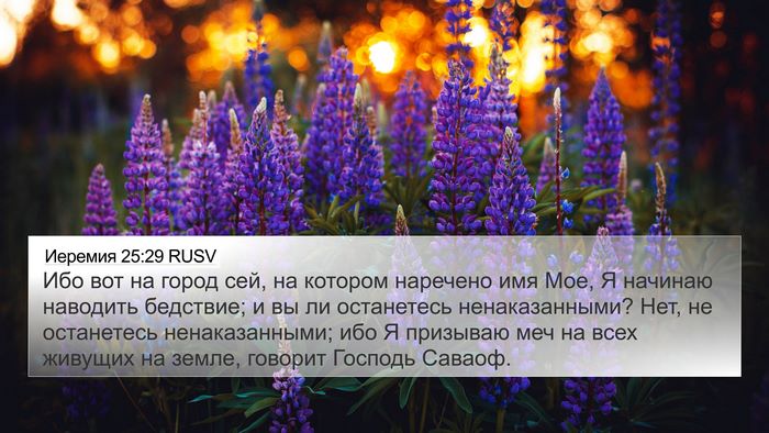 Иеремия 25:29 RUSV Bible Verse Image