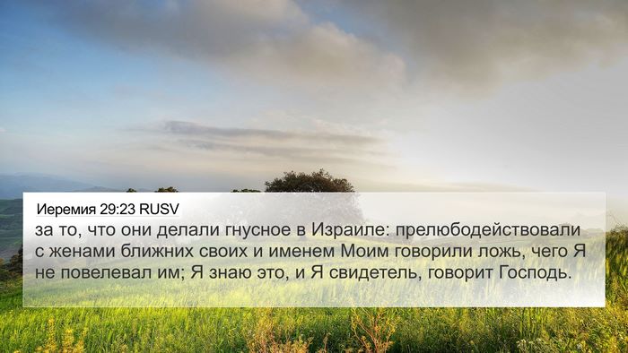 Иеремия 29:23 RUSV Bible Verse Image
