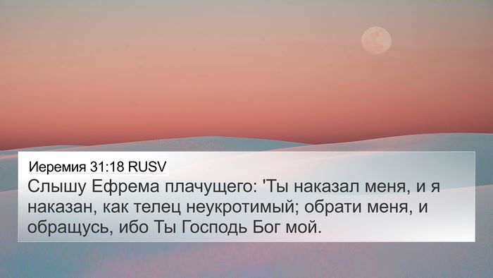 Иеремия 31:18 RUSV Bible Verse Image