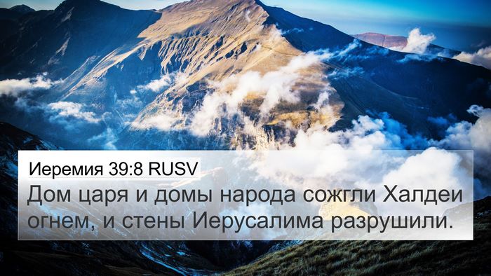 Иеремия 39:8 RUSV Bible Verse Image