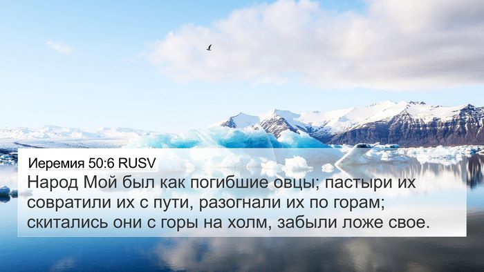Иеремия 50:6 RUSV Bible Verse Image