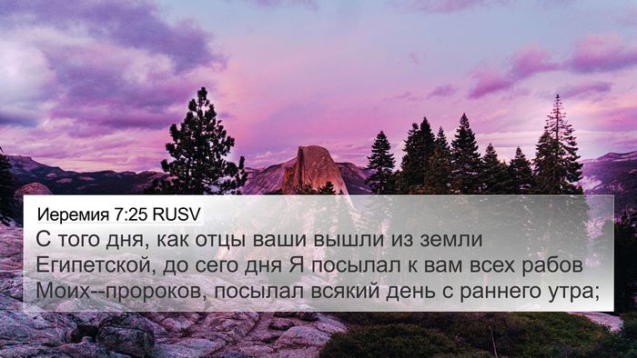 Иеремия 7:25 RUSV Bible Verse Image