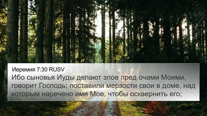 Иеремия 7:30 RUSV Bible Verse Image