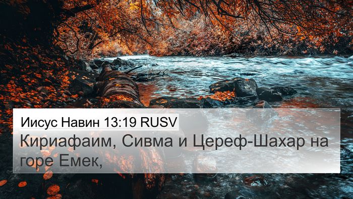 Иисус Навин 13:19 RUSV Bible Verse Image