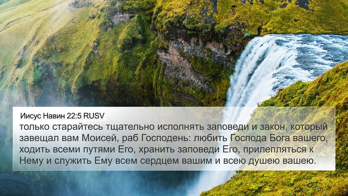 Иисус Навин 22:5 RUSV Bible Verse Image