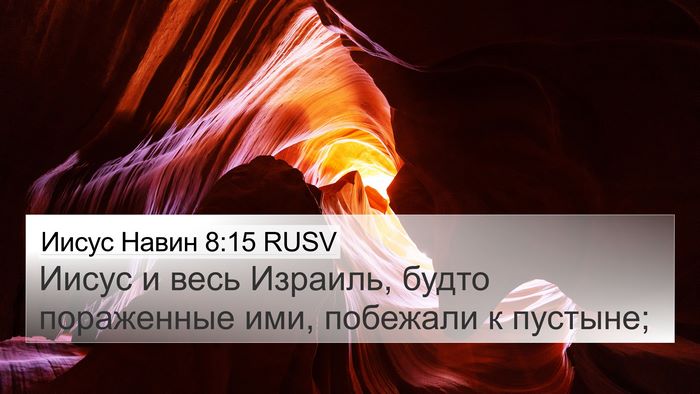 Иисус Навин 8:15 RUSV Bible Verse Image