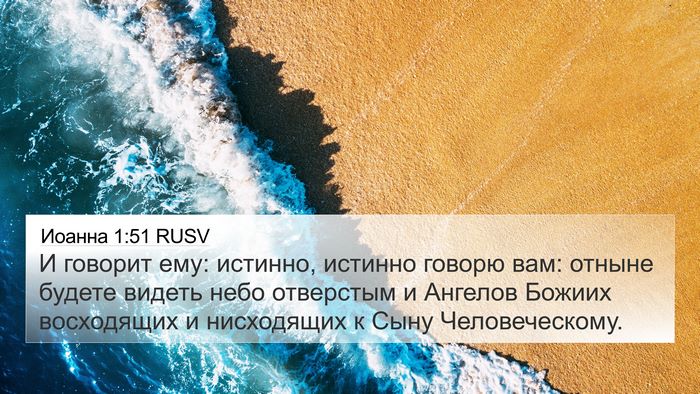 Иоанна 1:51 RUSV Bible Verse Image