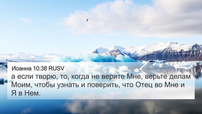 Иоанна 10:38 RUSV Bible Verse Image