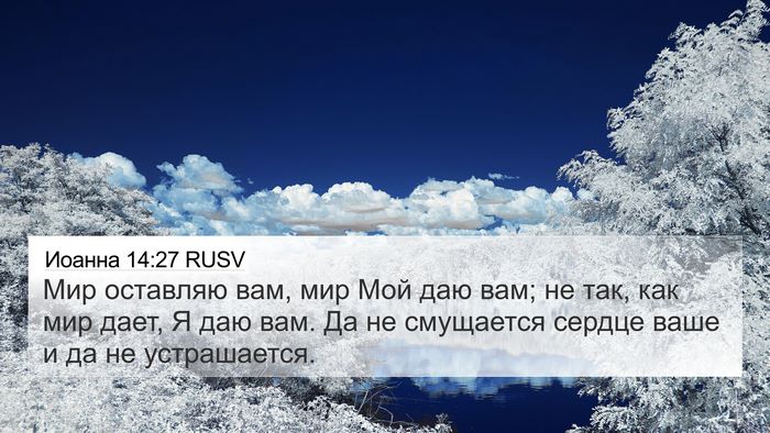 Иоанна 14:27 RUSV Bible Verse Image