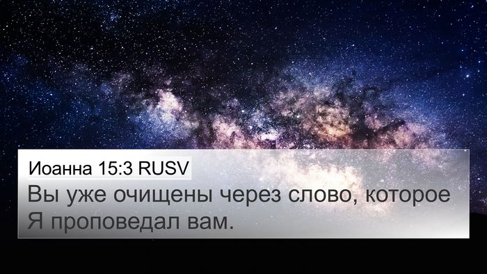 Иоанна 15:3 RUSV Bible Verse Image