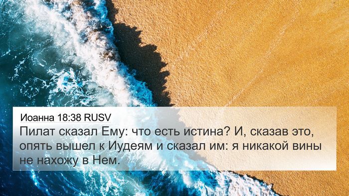 Иоанна 18:38 RUSV Bible Verse Image