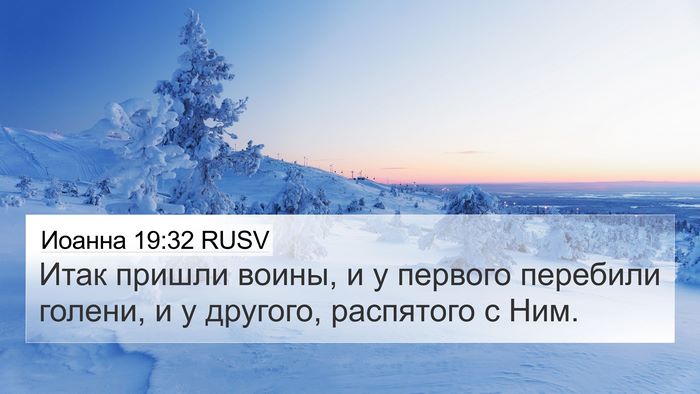 Иоанна 19:32 RUSV Bible Verse Image