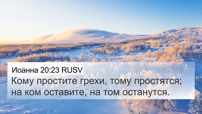 Иоанна 20:23 RUSV Bible Verse Image