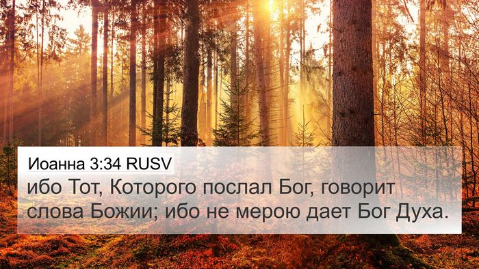 Иоанна 3:34 RUSV Bible Verse Image