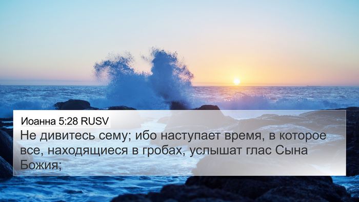 Иоанна 5:28 RUSV Bible Verse Image
