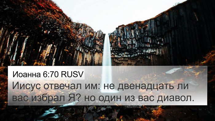 Иоанна 6:70 RUSV Bible Verse Image