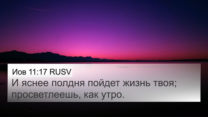 Иов 11:17 RUSV Bible Verse Image